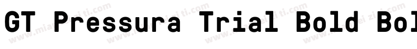 GT Pressura Trial Bold Bold Itali字体转换
